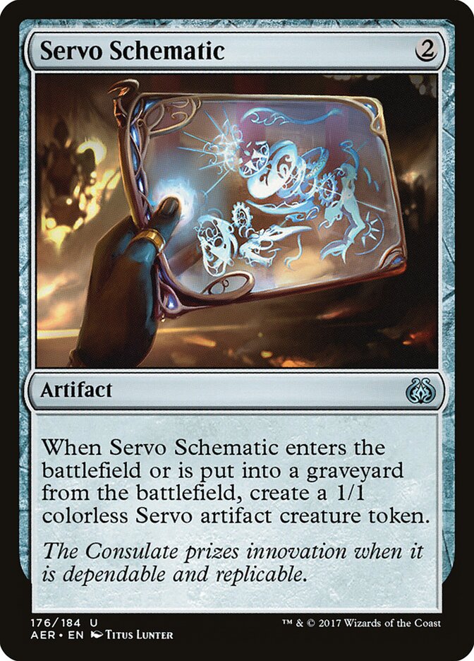 Servo Schematic card front