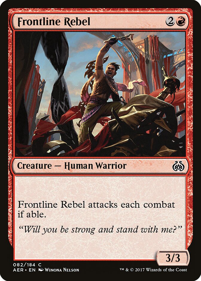 Frontline Rebel card front