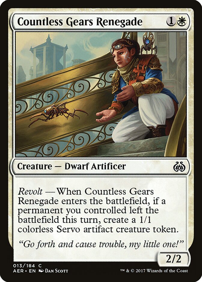 Countless Gears Renegade card front