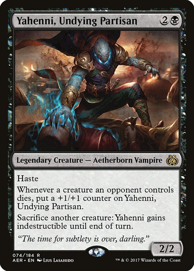Yahenni, Undying Partisan card front