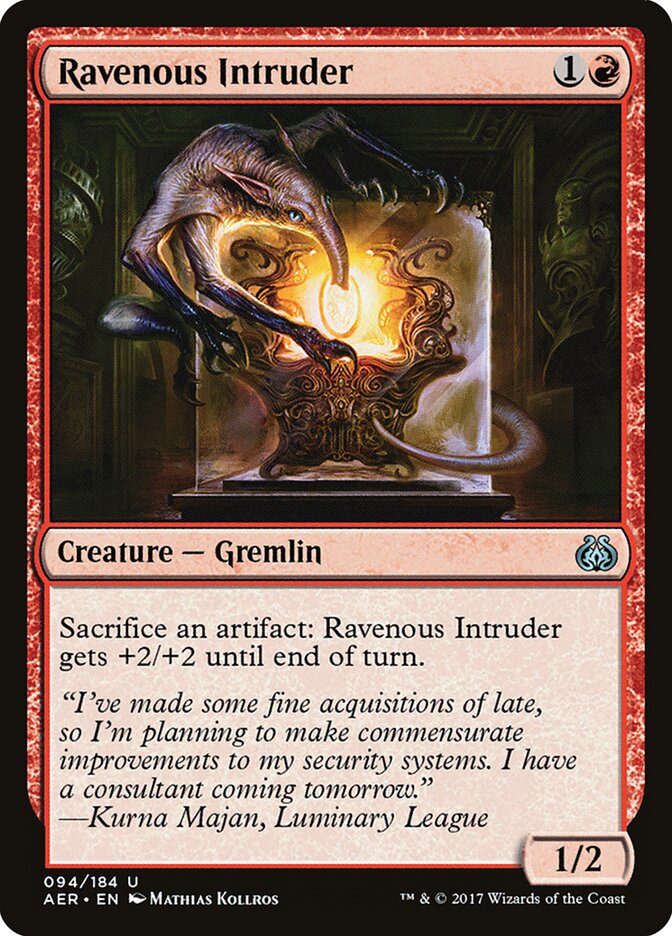 Ravenous Intruder card front