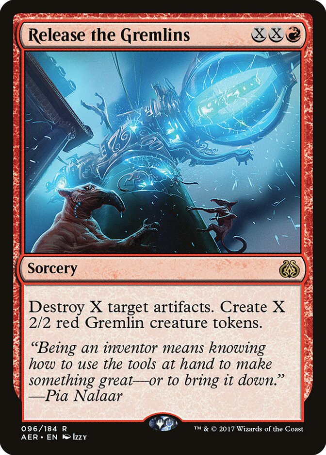 Release the Gremlins card front