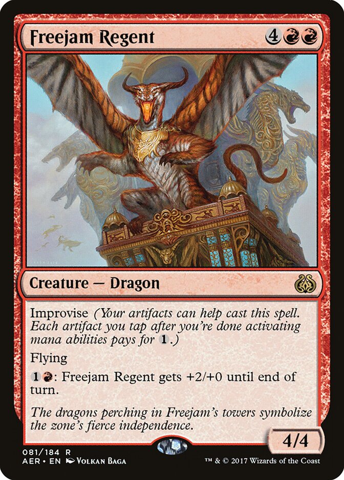 Freejam Regent card front