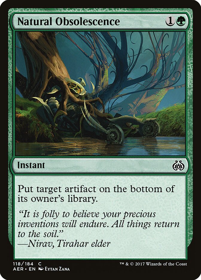 Natural Obsolescence card front