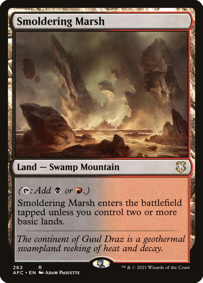 Smoldering Marsh card front