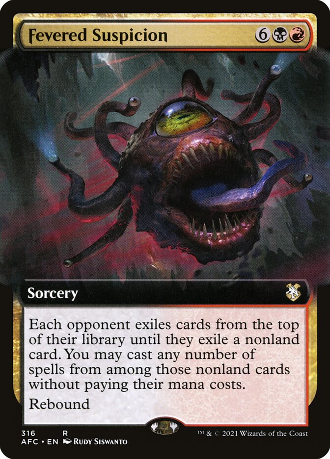 Fevered Suspicion card front