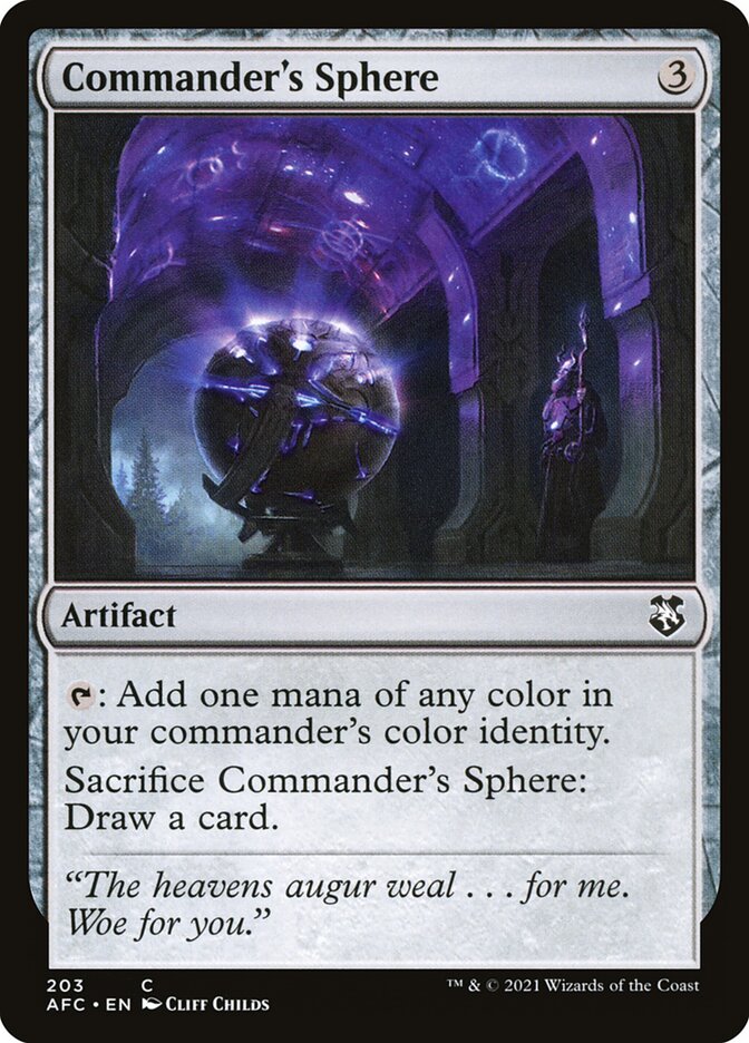 Commander's Sphere card front