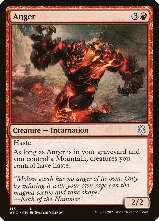 Anger card front