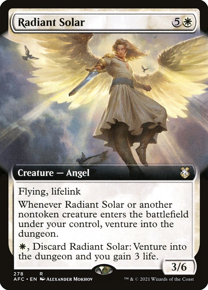 Radiant Solar card front