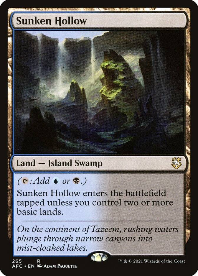 Sunken Hollow card front