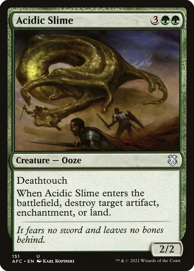 Acidic Slime card front