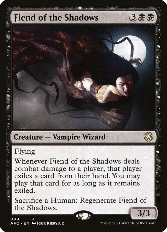 Fiend of the Shadows card front