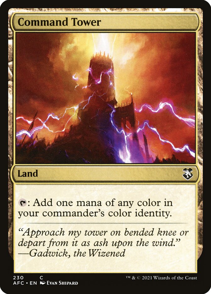 Command Tower card front