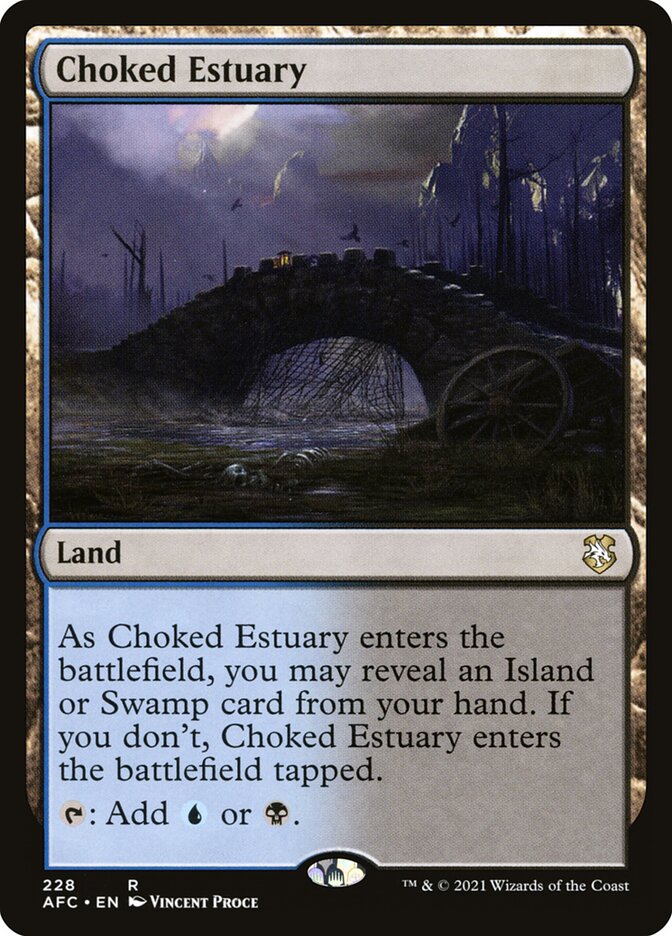 Choked Estuary card front