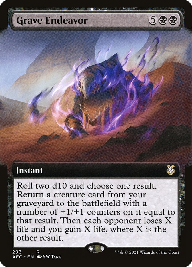 Grave Endeavor card front