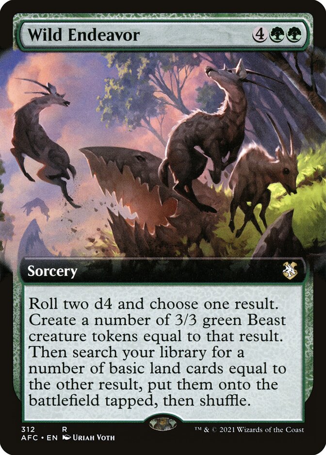 Wild Endeavor card front