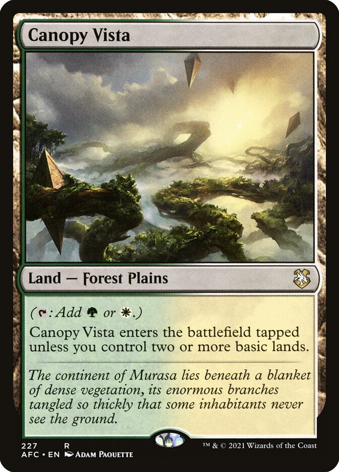 Canopy Vista card front