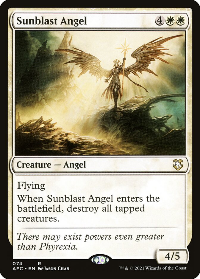 Sunblast Angel card front
