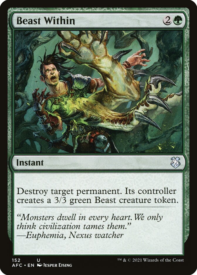 Beast Within card front