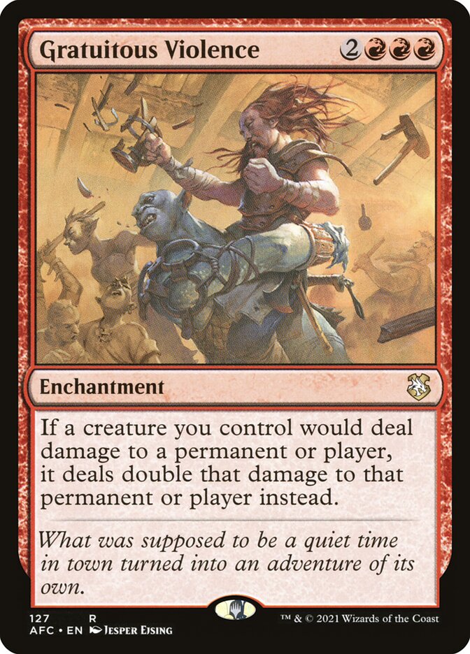 Gratuitous Violence card front