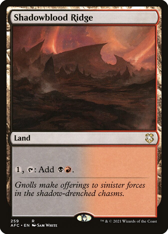 Shadowblood Ridge card front