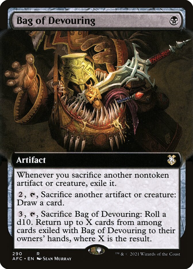 Bag of Devouring card front
