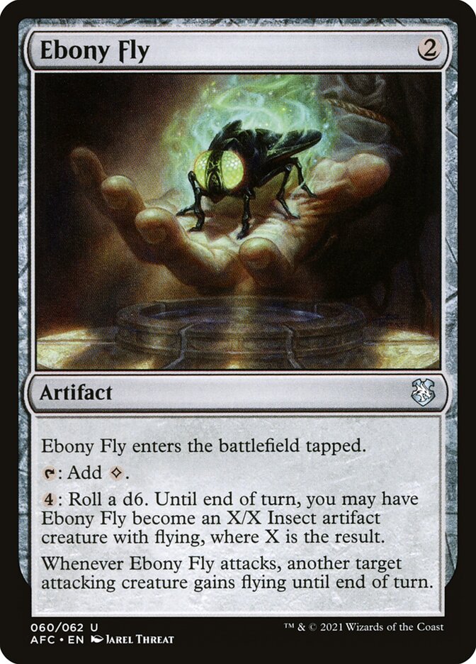 Ebony Fly card front
