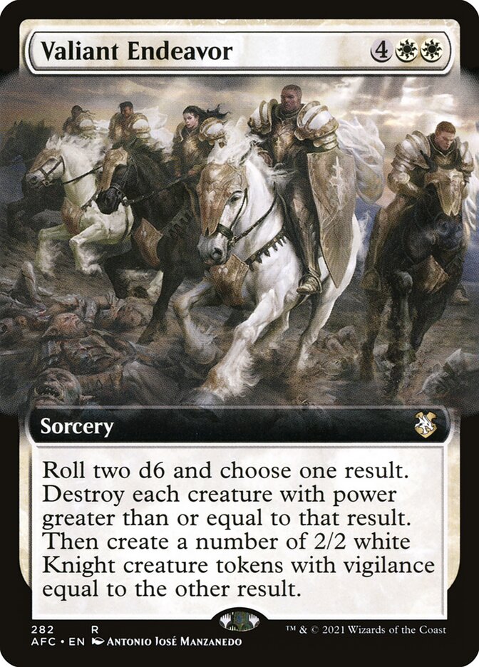 Valiant Endeavor card front