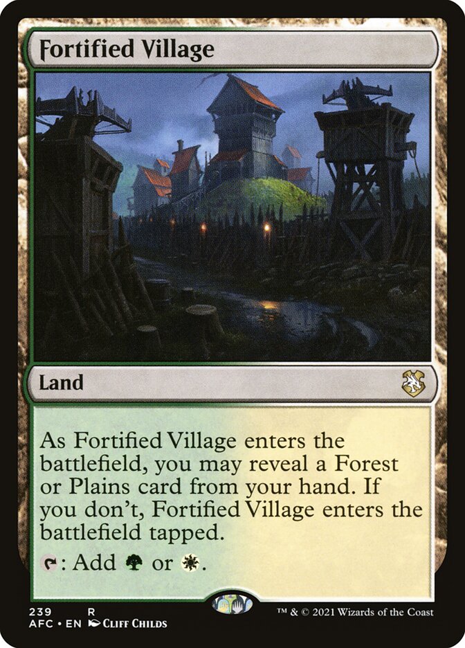 Fortified Village card front