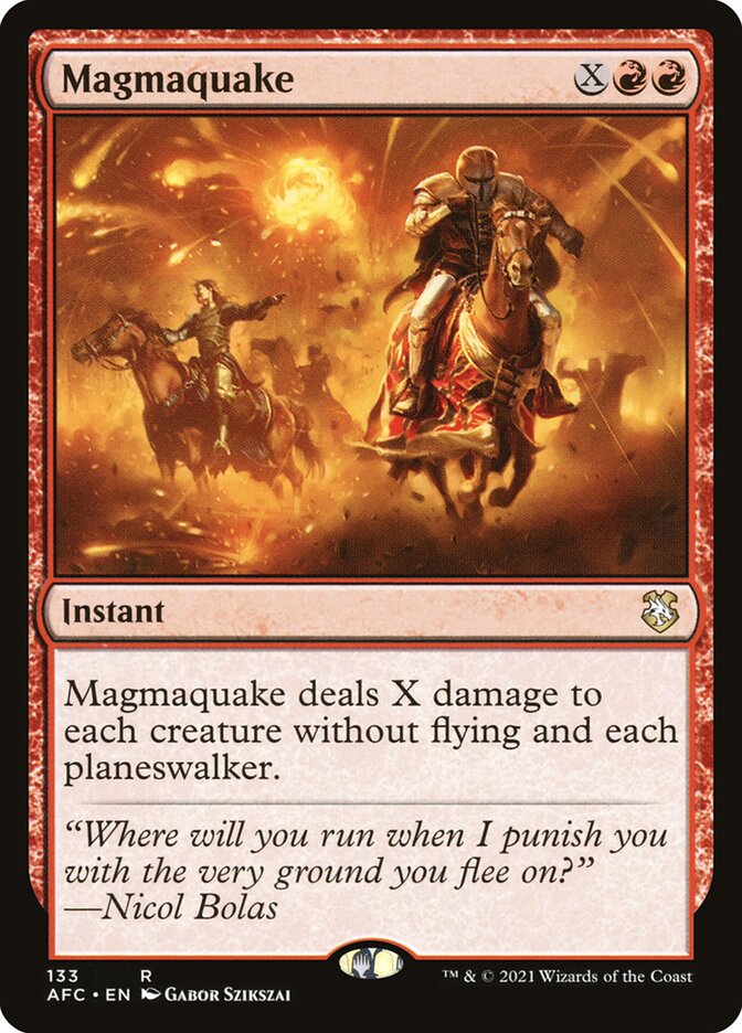 Magmaquake card front