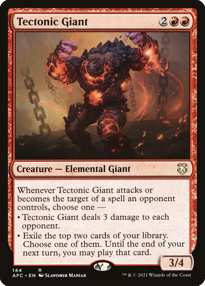 Tectonic Giant card front