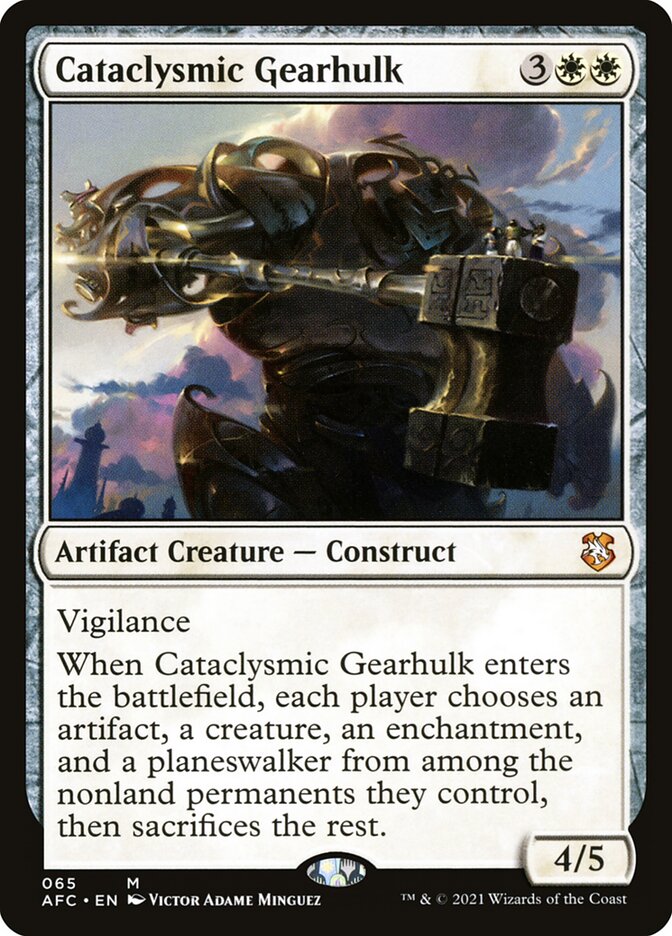 Cataclysmic Gearhulk card front