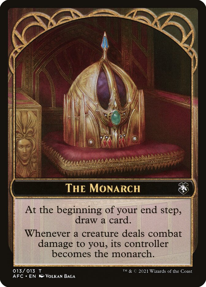 The Monarch card front