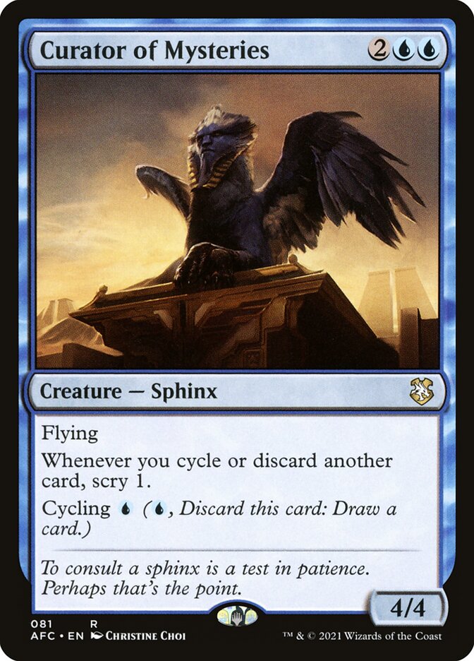 Curator of Mysteries card front