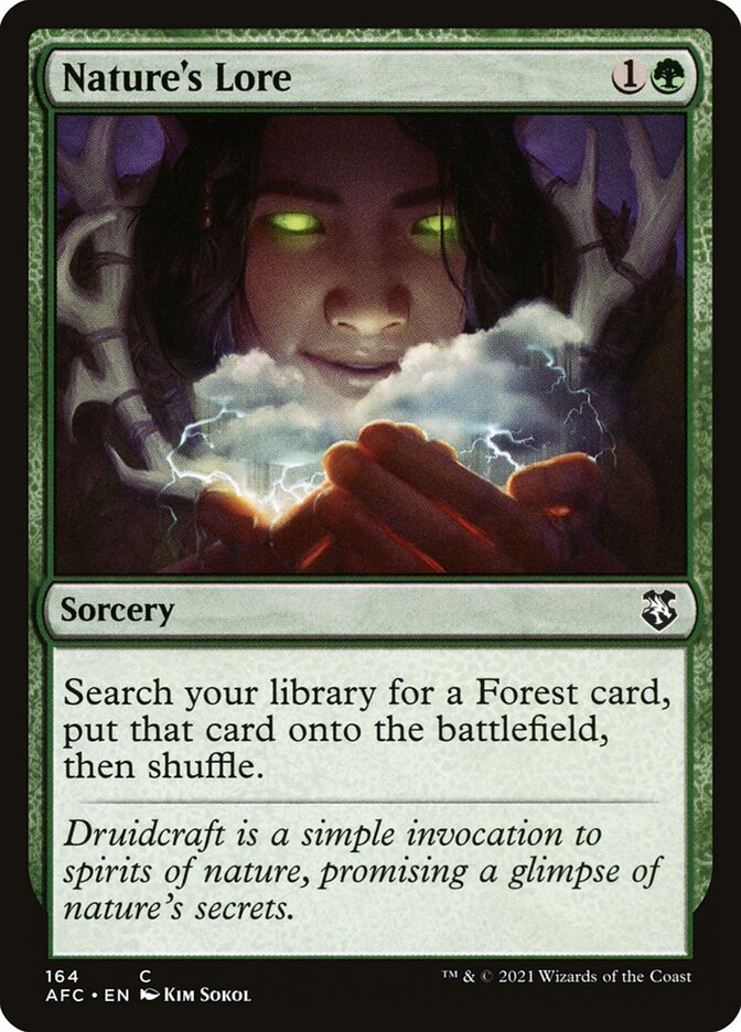 Nature's Lore card front