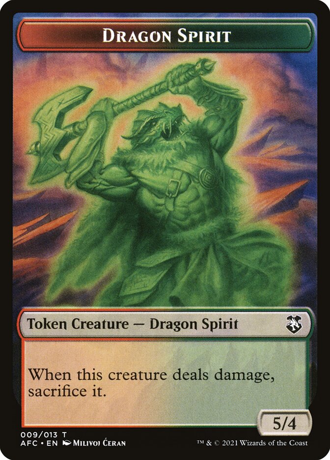 Dragon Spirit card front