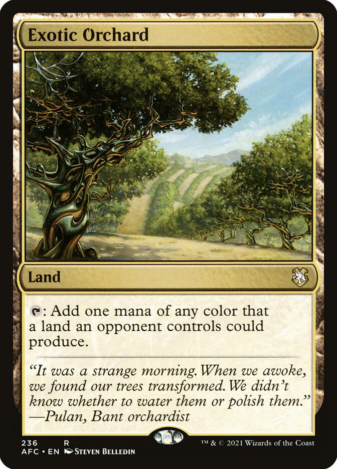 Exotic Orchard card front