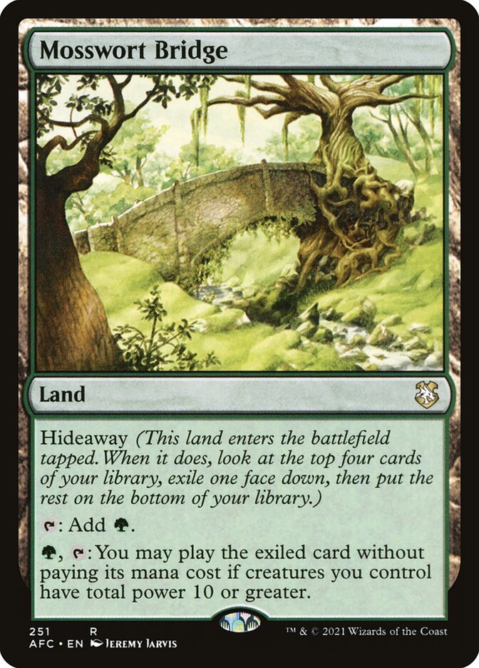 Mosswort Bridge card front