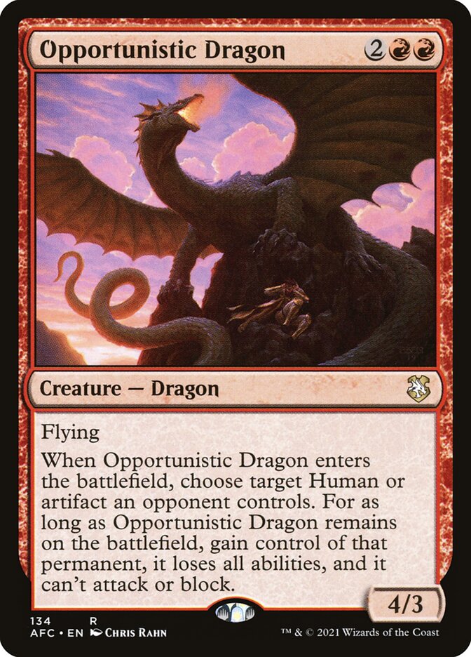 Opportunistic Dragon card front