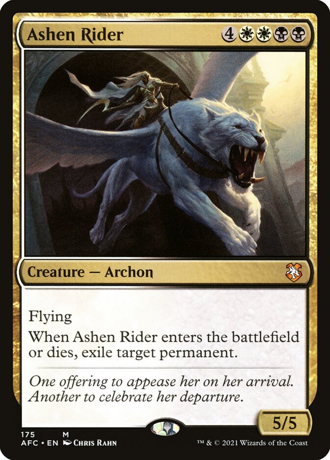 Ashen Rider card front