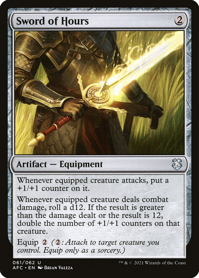 Sword of Hours card front
