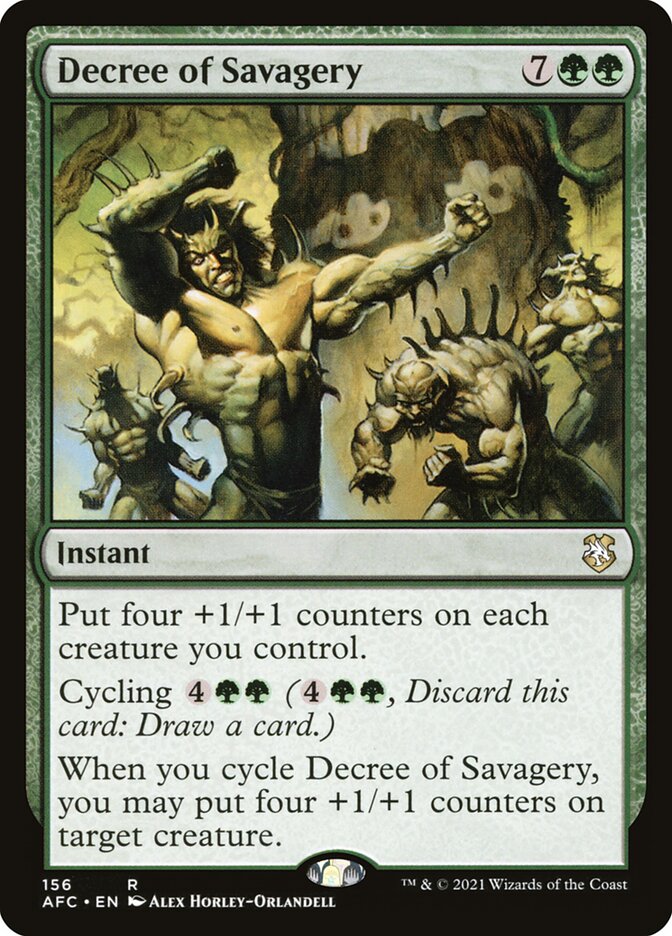 Decree of Savagery card front