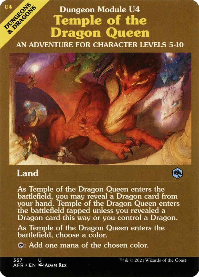 Temple of the Dragon Queen card front