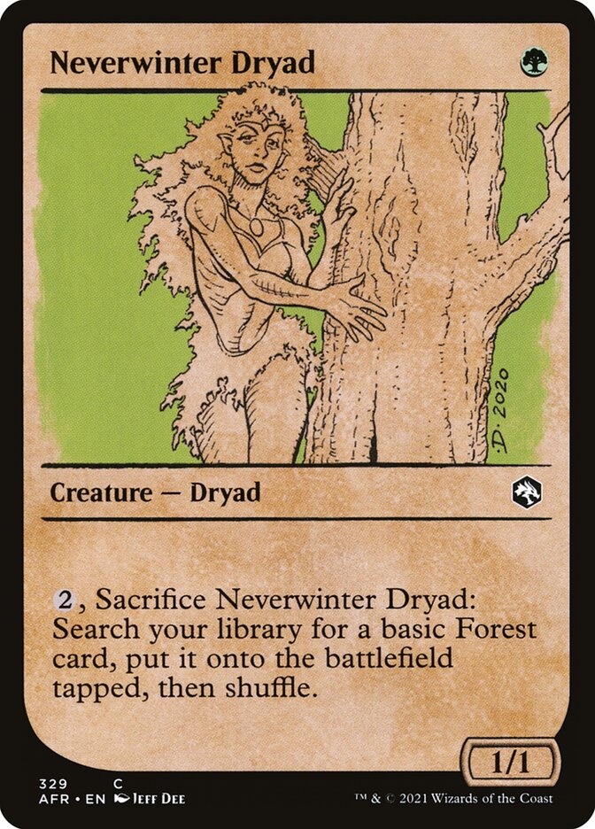 Neverwinter Dryad card front