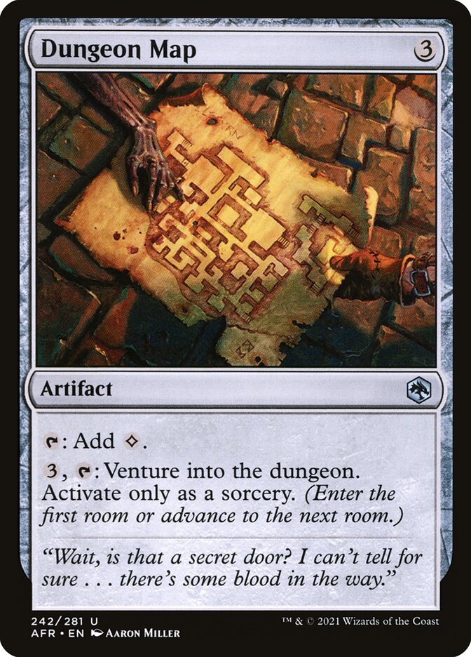 Dungeon Map card front