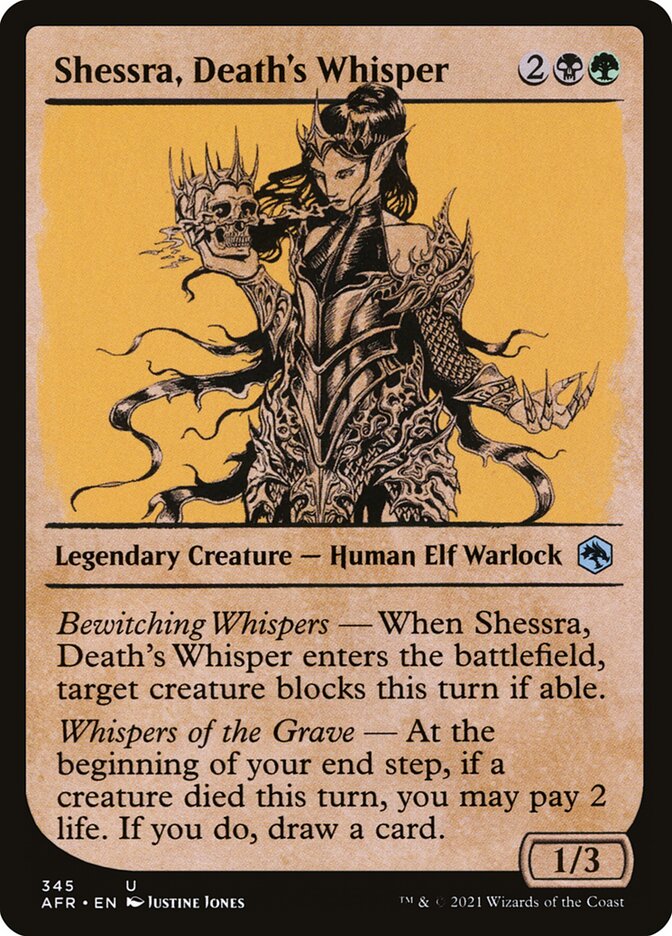 Shessra, Death's Whisper card front