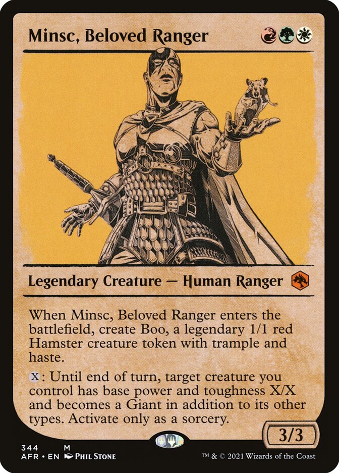 Minsc, Beloved Ranger card front