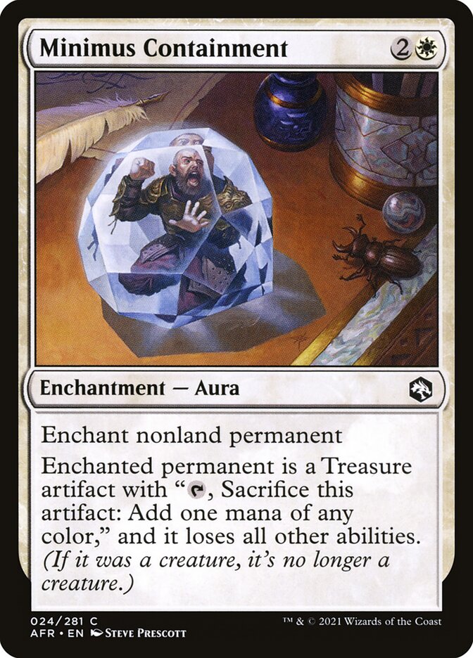 Minimus Containment card front