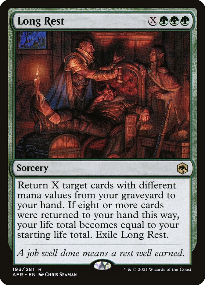 Long Rest card front