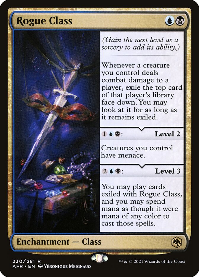 Rogue Class card front